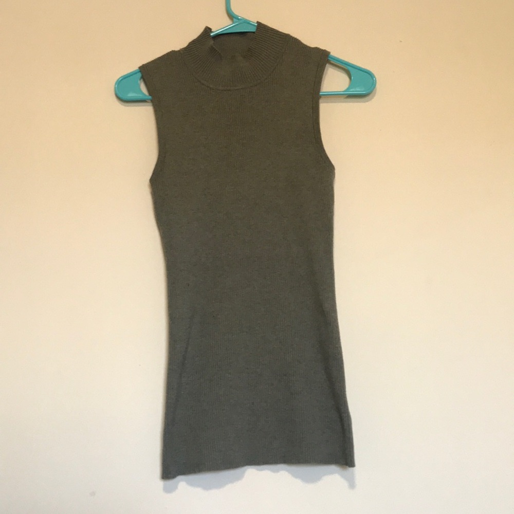 Turtle neck tank top.